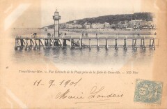 Trouville Sur Mer Vue Generale De La Plage Prise De La Jetee De Deauville à Deauville