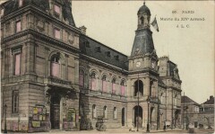 Carte postale ancienne Mairie du XIVe Arrondissement
                                                                     à Paris 14e
                                