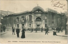 Paris 3e Archives nationales Rue des Francs Bourgeois