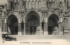 Chartres Portail sud de la Cathedrale France à Chartres