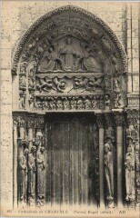 Chartres Cathedrale - Portail Royal - Detail à Chartres