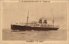 Paquebot El Biar - Cie de Navigation Mixte Ships