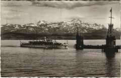 Steamer - Konstanz am Bodensee - Hafen mit Santisblick Ships