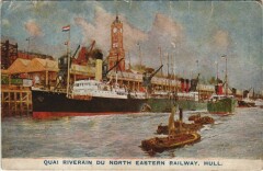 Quai Riverain du North Eastern Railway - Hull Ships