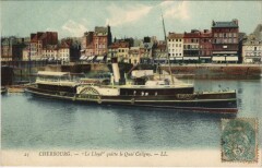 Cherbourg - Le Lloyd Quitte le Quai Caligny Ships