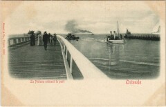 Ostende - Le Nelson Entrant le Port Ships