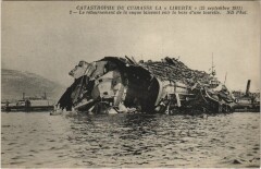 Catastrophe du Cuirasse La Liberte - 1911 Ships