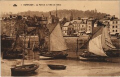 Honfleur - Le Port et la Cote de Grace Ships