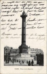 Place de la Bastille à Paris 4e