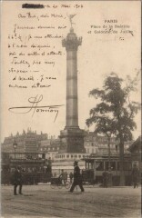 Paris 4e Place de la Bastille Colonne de Juillet