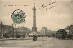 Place de la Bastille à Paris 12e