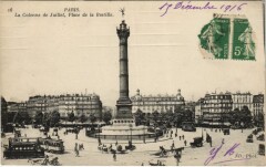 Paris 4e Place de la Bastille Colonne de Juillet