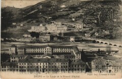 Digne-les-Bains Le Lycee et le Nouvel Hopital à Digne-les-Bains
