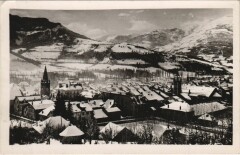 Barcelonnette Vue Generale en Hiver à Barcelonnette