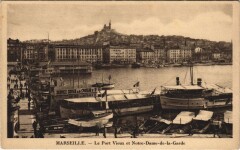 Marseille - Le port vieux et notre dame à Marseille