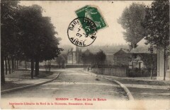 Hirson Place du jeu de battoir à Hirson