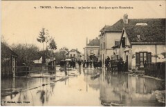 Troyes Inondation 1910 Rue de Gournay à Troyes