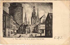 Laon Vue de la principal place