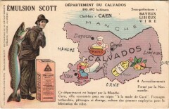 Departement du Calvados - Map