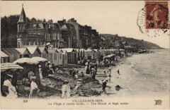 Villers-sur-Mer La Plage a Maree Haute à Villers-sur-Mer
