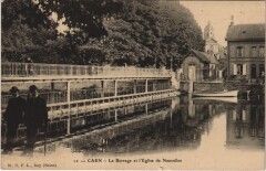 Caen Le Barrage et Eglise de Naucelles -
													14 Calvados
												