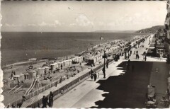 Cabourg vue generale de la Plage à Cabourg