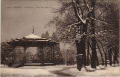Rennes Le Thabor , effet de neige à Rennes