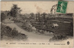 Rennes Nouveau Jardin du Thabor , Les Ponts à Rennes