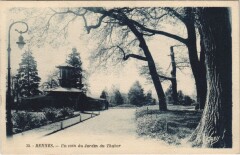 Rennes Un coin du Jardin du Thabor à Rennes