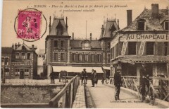 Hirson Place du marche et pont à Hirson