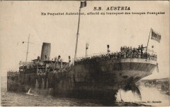 S.S. Austria Transport des Troupes Francaises Ships