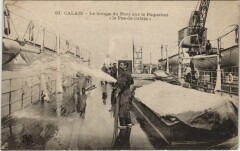 Le Lavage du Pont sur le Paquebot Le Pas-de-Calais Ships