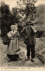 Types d'Auvergne - Paysans