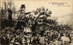 Carnaval de Nice 1914 - Char de la Musique