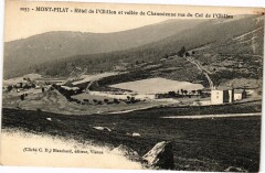 Mont-Pilat - Hotel de CEillon et vallée de Chaumlenne vus du Col..