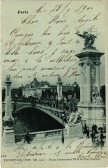 Paris Expo 1900 - Pont Alexandre et le Petit Palais