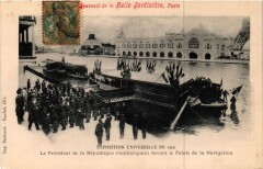 Paris Expo 1900 - Le Président s'embarquant