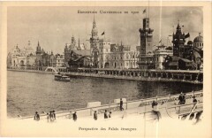 Paris Expo 1900 - Perspective des palais étrangers