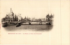 Paris Expo 1900 - La Seine au pont des Invalides