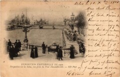 Paris Expo 1900 - Perspective sur la Seine