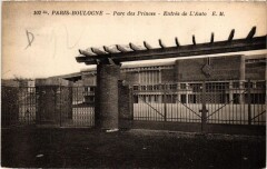 Carte postale ancienne Parc des Princes - Entrée de L'Auto
                                                                     à Paris 16e
                                
