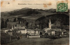 Claveisolles Le Bourg et le Mont Soubran à Claveisolles