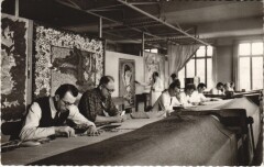 Carte postale ancienne Beauvais Manufacture des Gobelins Atelier de Beauvais Basse-Lisse
                                                                     à Paris 13e
                                