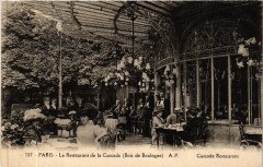 Le Restaurant de la Cascade (Bois de Boulogne) à Paris 16e