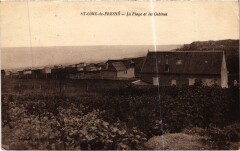 Saint-Come-de-Fresne La Plage et les Cabines