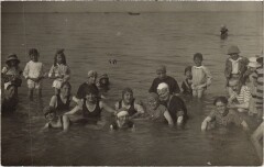 Bathing People - Photo Postcard