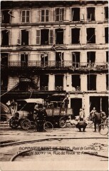 Paris Bombardement 1918 carte photo Rue Rivolli
