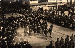 Paris carte photo defile de la Victoire en Europe 1945 9 mai