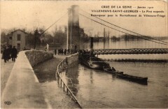 Villeneuve St.Georges Le Pont suspendu France -
													94 Val de Marne
												