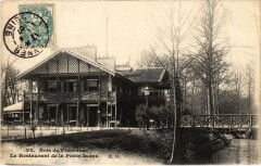 Carte postale ancienne Bois de Vincennes - Le Restaurant de la Porte Jaune
                                                                     à Paris
                                